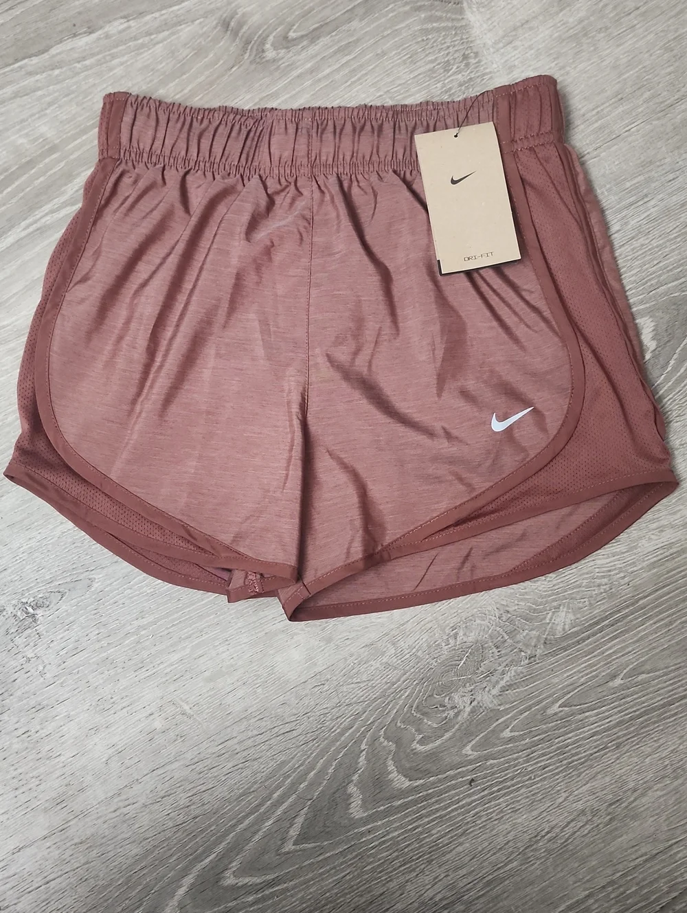 Nike Women’s Rust Rose Dri-FIT Athletic Shorts